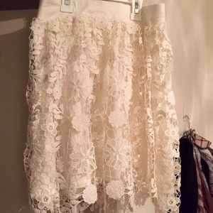 🔥NWT ANTHROPOLOGIE LACE DAISY CHAIN HIPPY SKIRT!✌🏼🌸